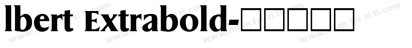 lbert Extrabold字体转换